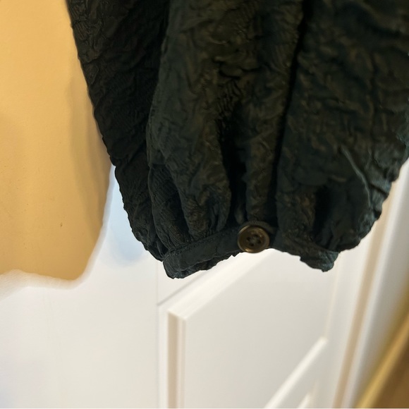 ARITZIA WILFRED PEPLUM BLOUSE IN DARK GREEN CROSSOVER FRONT SIZE SMALL - Picture 3 of 14